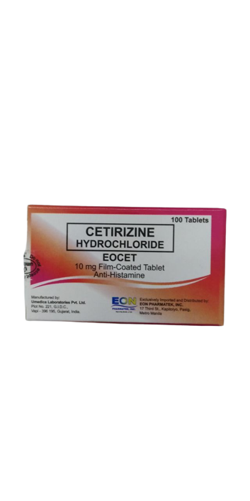 EOCET Cetirizine Hydrochloride 10mg Tablet 1 s price in the